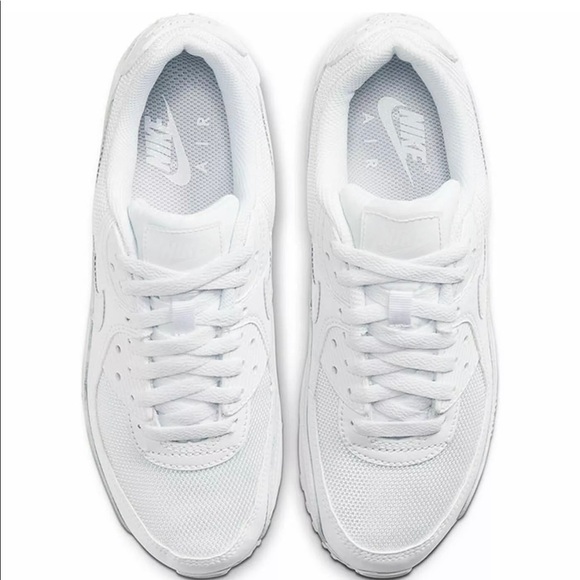 Nike Air Max 90 Twist Triple White Shoes CV8110 - Picture 6 of 9